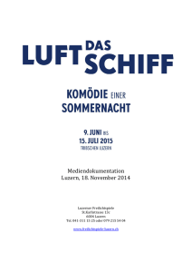 Mediendokumentation Luzern, 18. November 2014