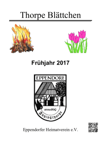 Thorpe Blättchen - Eppendorfer Heimatverein eV