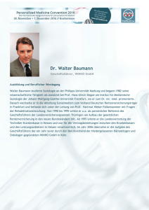 Dr. Walter Baumann