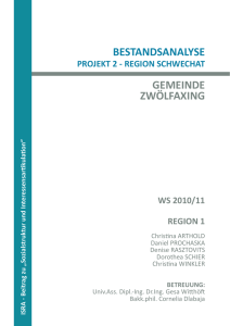 Sozial- und Akteursstruktur inZwoelfaxing