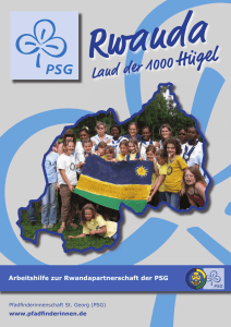 Arbeitshilfe - Rwanda - Pfadfinderinnenschaft St. Georg