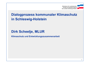 Dialogprozess kommunaler Klimaschutz in SH