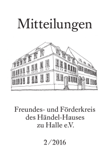 Mitteilungen - Freundes - Händel