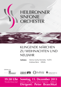 Programmheft  - Heilbronner Sinfonie Orchester