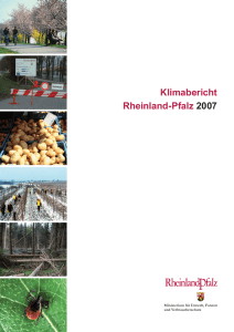 Klimabericht Rheinland-Pfalz 2007 - Grüne im Rhein-Pfalz