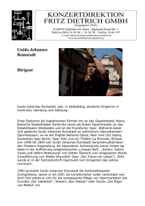 Guido Johannes Rumstadt - Konzertdirektion Dietrich