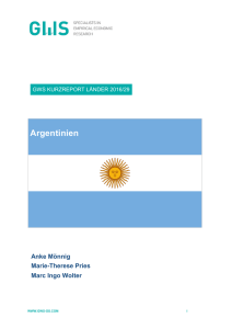 Argentinien - Gesellschaft für wirtschaftliche Strukturforschung