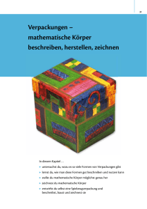 Verpackungen – mathematische Körper beschreiben