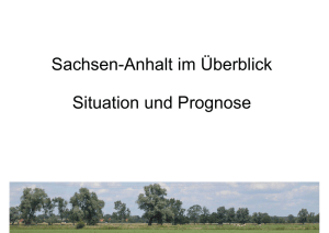 Sachsen-Anhalt im Überblick Situation und Prognose