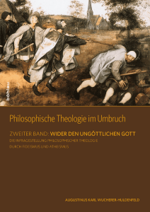 Philosophische Theologie im Umbruch Zweiter Band