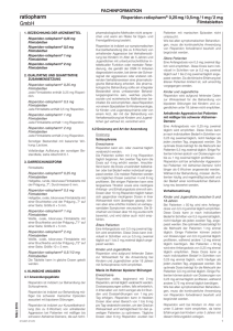 Risperidon-ratiopharm® 0,25 mg / 0,5 mg / 1 mg / 2 mg Filmtabletten