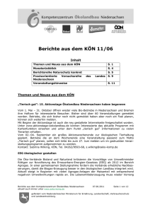 Berichte aus dem KÖN 07/5 - Kompetenzzentrum Ökolandbau