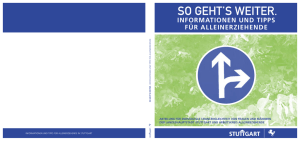 Informationen und Tipps f&uuml;r Alleinerziehende in
