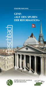Auf den spuren der Reformation - Musée International de la Réforme