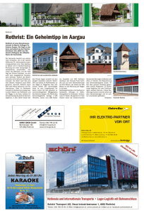 Rothrist: Ein Geheimtipp im Aargau