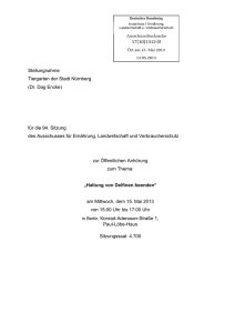 Stellungnahme Tiergarten der Stadt Nürnberg (Dr. Dag Encke) für