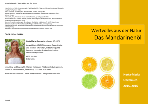 Das Mandarinenöl - hinterauer.info