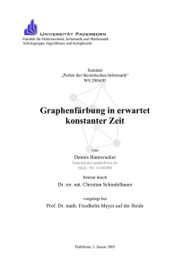 Graphenfärbung in erwartet konstanter Zeit