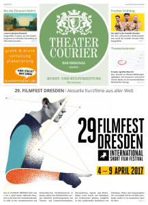 29. FILMFEST DRESDEN I Aktuelle Kurzfilme aus