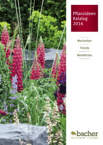 Pflanzenkatalog 2016 - Bacher Garten