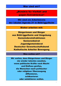 AK "Für Vielfalt und gegen Extremismus" - Gemeinde Böhl