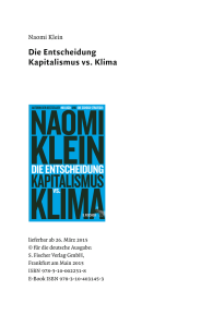 Die Entscheidung Kapitalismus vs. Klima