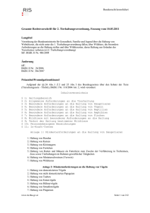 Gesamte Rechtsvorschrift für 2. Tierhaltungsverordnung, Fassung