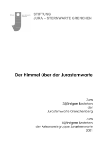 2001 - Jura-Sternwarte Grenchen