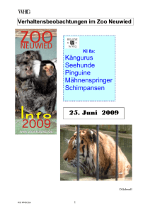 Verhaltensbeobachtungen im Zoo Neuwied der 8a