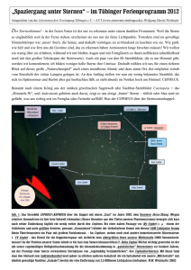 dreiseitigen Artikel  - Astronomische Vereinigung Tübingen eV