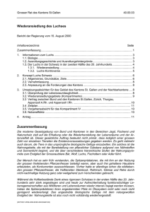 Bericht der Regierung vom 15. August 2000 (PDF