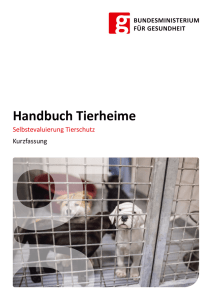 Kurzfassung Handbuch Tierheime