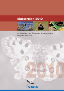 Masterplan 2010 - Gregor Louisoder Umweltstiftung