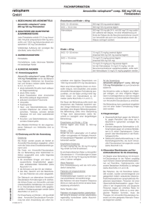 Amoxicillin-ratiopharm comp. 500 mg/125 mg Filmtabletten