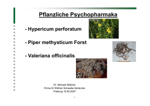 Vortrag-Pflanzliche Psychopharmaka
