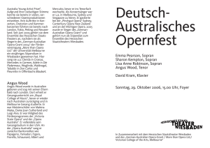Deutsch- Australisches Opernfest - German