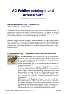 als PDF - AG Feldherpetologie und Artenschutz