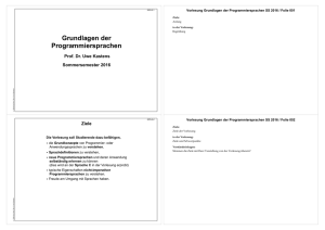 als PDF, 2 Folien/Seite - Fachgebiet Programmiersprachen