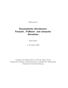 Stochastische Attraktoren: Forward-, Pullback