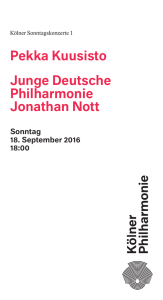 Pekka Kuusisto Junge Deutsche Philharmonie Jonathan Nott
