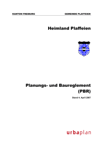 Planungs - Gemeinde Plaffeien