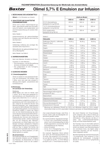 Olimel 5,7% E Emulsion zur Infusion