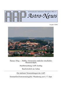 AAP Astro-News 3/2008 - Sternwarte Bieselsberg