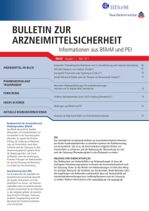 bulletin zur arzneimittelsicherheit - Paul-Ehrlich