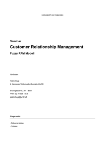 Customer Relationship Management - DIUF