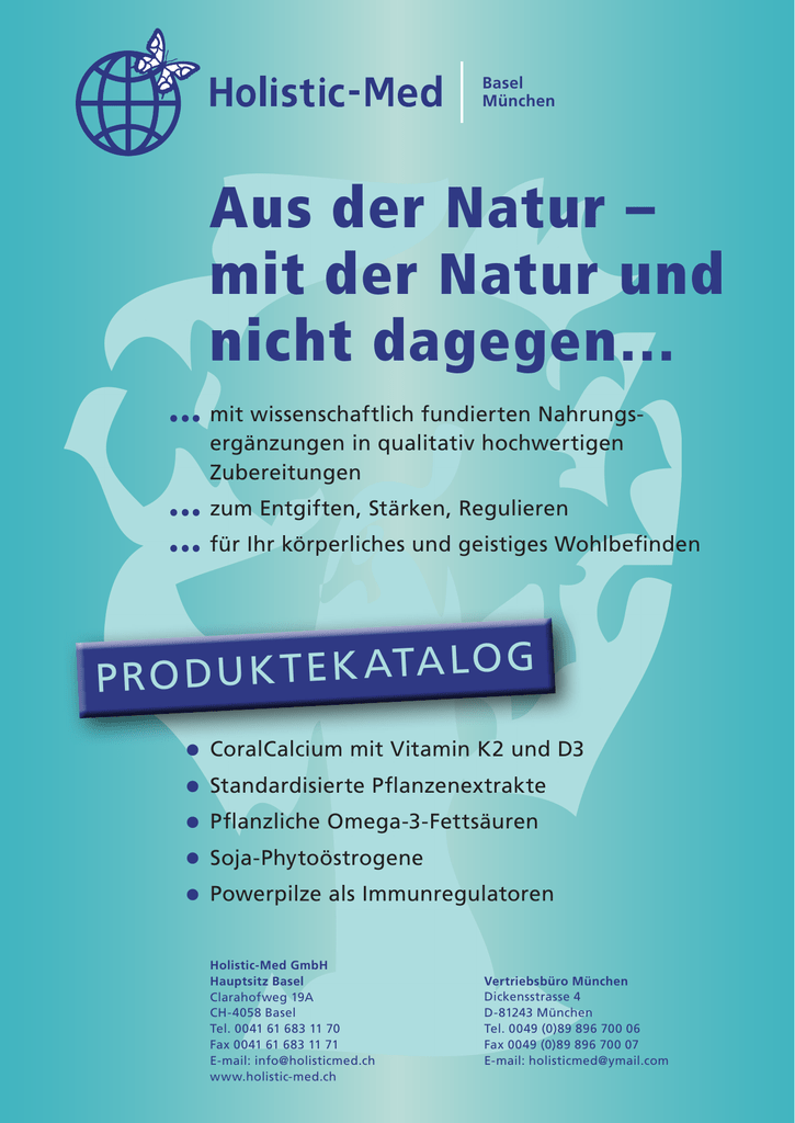 Produktekatalog Holistic