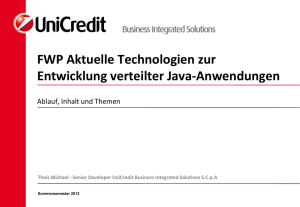 Aktuelle Technologien zur Entwicklung verteilter Java