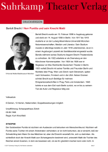 Bertolt Brecht / Herr Puntila und sein Knecht Matti