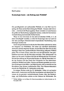 Kosmologie heute - Leibniz-Sozietät der Wissenschaften zu Berlin eV