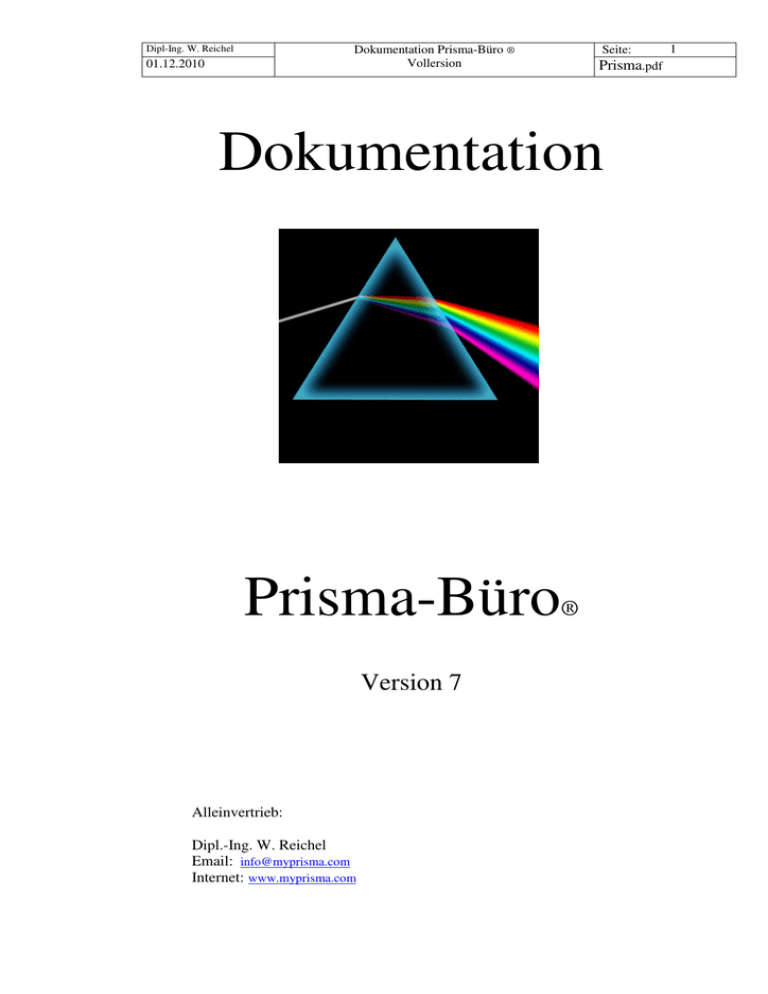 Dokumentation Prisma